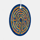 LABYRINTH IV Metalen Cirkel Ornament (Voorkant Rechts)
