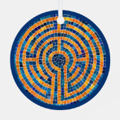 LABYRINTH IV Metalen Cirkel Ornament (Achterkant)