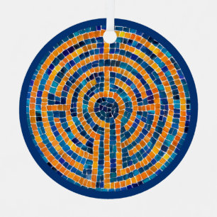 LABYRINTH IV Metalen Cirkel Ornament