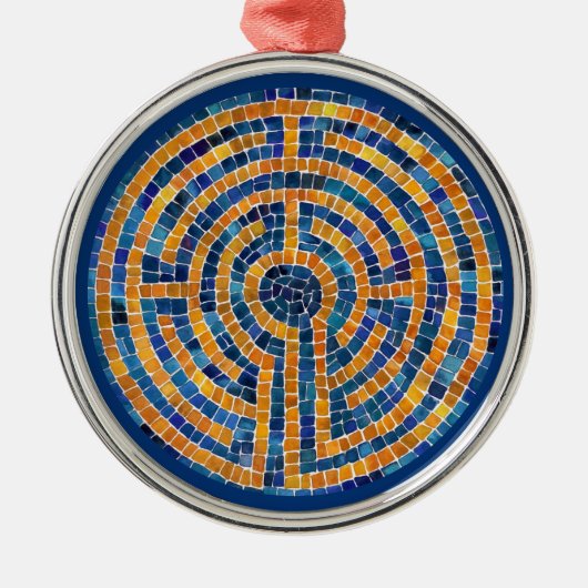 LABYRINTH IV Premium Rond Ornament (Voorkant)