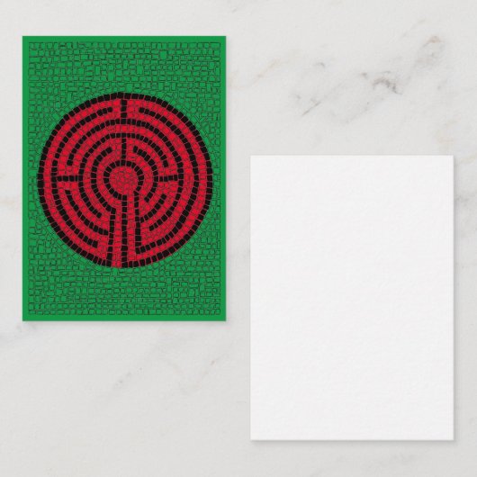 LABYRINTH IX 3.5x2.5 Flat Note-Kaart Notitiekaartje (Voorkant / Achterkant)