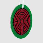 LABYRINTH IX Acrylcirkel-Ornament Ornament (voorkant)