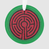 LABYRINTH IX Acrylcirkel-Ornament Ornament (voorkant)