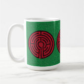 LABYRINTH IX hoge witte Mok (Links)