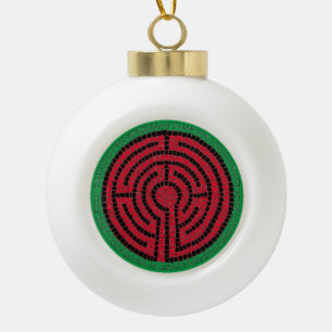 LABYRINTH IX Keramische Bal Ornament
