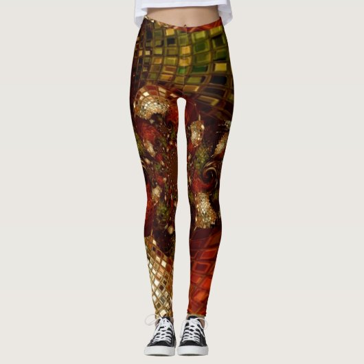 "Labyrinth" Leggings voor vrouwen (Voorkant)