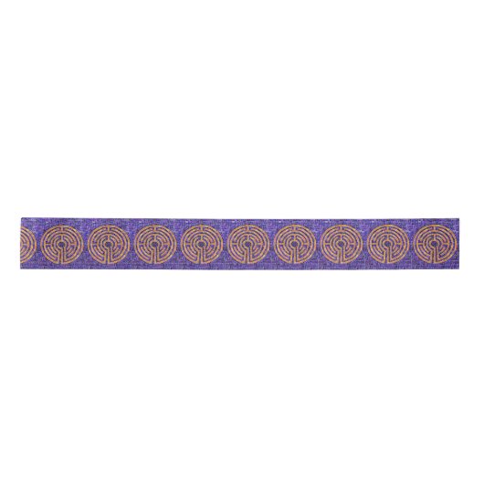 LABYRINTH MOSAIC 3-inch breedband Satijnen Lint (Voorkant)