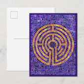 LABYRINTH MOSAIC Briefkaart (Voorkant / Achterkant)