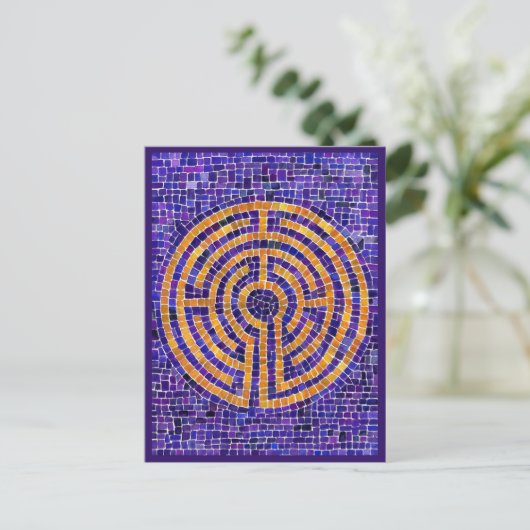 LABYRINTH MOSAIC Briefkaart (Staand voorkant)