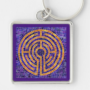 LABYRINTH MOSAIC Premium Square Sleutelhanger