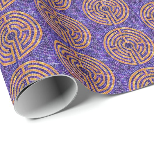 LABYRINTH MOSAIC Wrapping Paper Cadeaupapier (Rol Hoek)