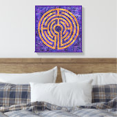 LABYRINTH MOZAÏEK 12x12 Ingewikkeld Canvas (1,5" D Afdruk (Insitu (Slaapkamer))