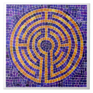 LABYRINTH MOZAÏEK 6x6 Keramische Tegels - Wit Tegeltje