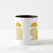Labyrinth of Light – Sun and Golden Spiral Mug Mok (Midden)