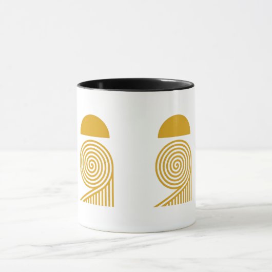 Labyrinth of Light – Sun and Golden Spiral Mug Mok (Midden)