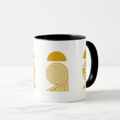 Labyrinth of Light – Sun and Golden Spiral Mug Mok (Voorkant rechts)