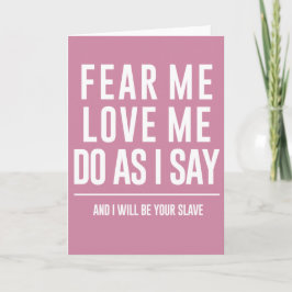 Labyrinth Quote Greetings Card "Angst me, hou van  Bedankkaart