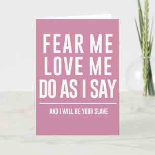Labyrinth Quote Greetings Card "Angst me, hou van  Bedankkaart