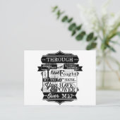 Labyrinth Quote Je hebt geen macht over mij Briefkaart (Staand voorkant)