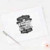 Labyrinth Quote Je hebt geen macht over mij Rechthoekige Sticker (Envelop)