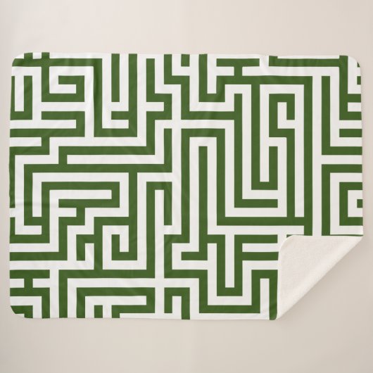Labyrinth Sherpa Deken (Voorkant (horizontaal))