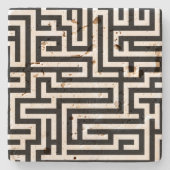 Labyrinth Stenen Onderzetter (Voorkant)