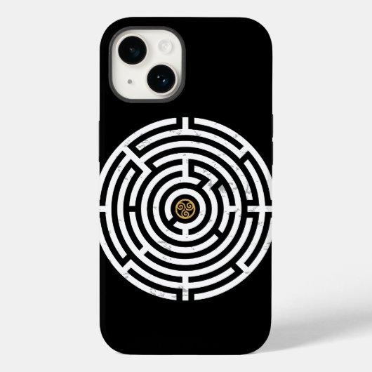 LABYRINTH TRISKELION TRIPLE CELTISCHE SPIRAAL Case-Mate iPhone CASE (Achterkant)