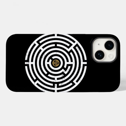 LABYRINTH TRISKELION TRIPLE CELTISCHE SPIRAAL Case-Mate iPhone CASE (Achterkant (horizontaal))