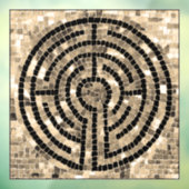 LABYRINTH V 12x12 venstervastklampen Raamsticker (Vel 3)