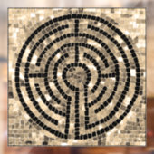 LABYRINTH V 12x12 venstervastklampen Raamsticker (Vel 2)