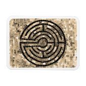 LABYRINTH V 3x4 Flexibele Magneet - Wit (Horizontaal)