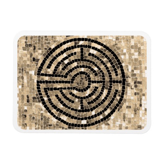 LABYRINTH V 3x4 Flexibele Magneet - Wit (Horizontaal)