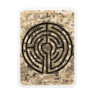 LABYRINTH V 3x4 Flexibele Magneet - Wit