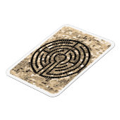 LABYRINTH V 3x4 Flexibele Magneet - Wit (Linkerzijde)