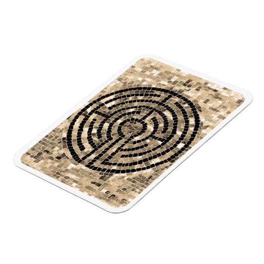 LABYRINTH V 3x4 Flexibele Magneet - Wit (Linkerzijde)