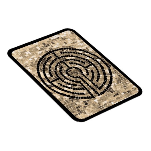 LABYRINTH V 3x4 flexibele magneet - zwart (Rechterzijde)