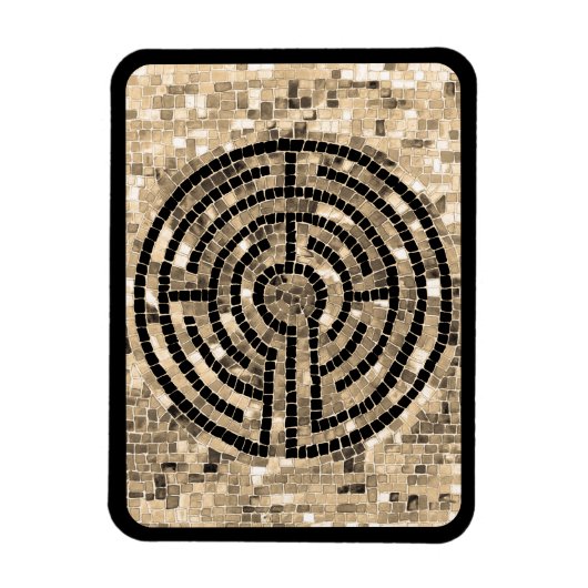 LABYRINTH V 3x4 flexibele magneet - zwart (Verticaal)