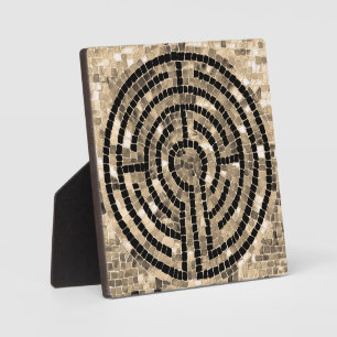 LABYRINTH V 5.25 Vierkante Plaque met Ezel Fotoplaat