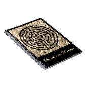 LABYRINTH V 6.5x8.75 spiraal Notitieboek + tekst (Rechterzijde)