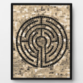 LABYRINTH V 8x10 Plaque met Ezel - Zwart Fotoplaat (Voorkant)