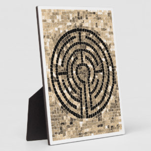LABYRINTH V 8x10 Plaquette met Ezel - Wit Fotoplaat