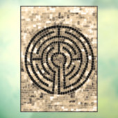 LABYRINTH V 8x11 Venster Cling Raamsticker (Vel 3)