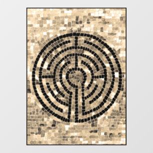 LABYRINTH V 8x11 Venster Cling Raamsticker
