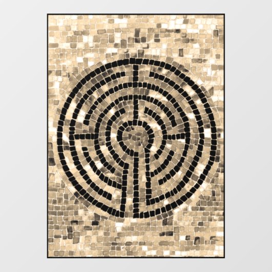 LABYRINTH V 8x11 Venster Cling Raamsticker (Vel)