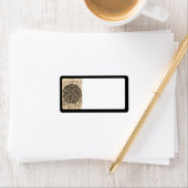 LABYRINTH V Adresetiketten - Zwart Etiket (Insitu)