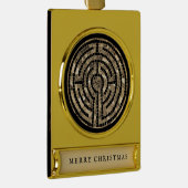 LABYRINTH V Banner Ornament Verguld Banner Ornament (Rechts)