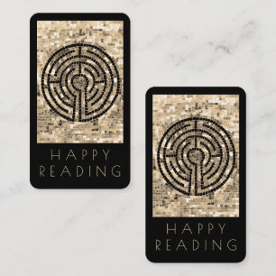 LABYRINTH V Bladwijzer - 3.5x2 Kaart + Tekst / Zwa Notitiekaartje