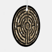 LABYRINTH V Metalen Cirkel Ornament (Voorkant Rechts)