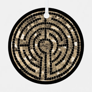 LABYRINTH V Metalen Cirkel Ornament