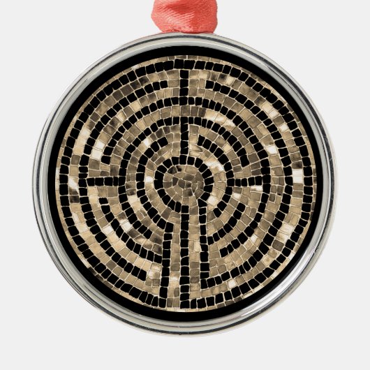 LABYRINTH V Premium rond Ornament (Voorkant)